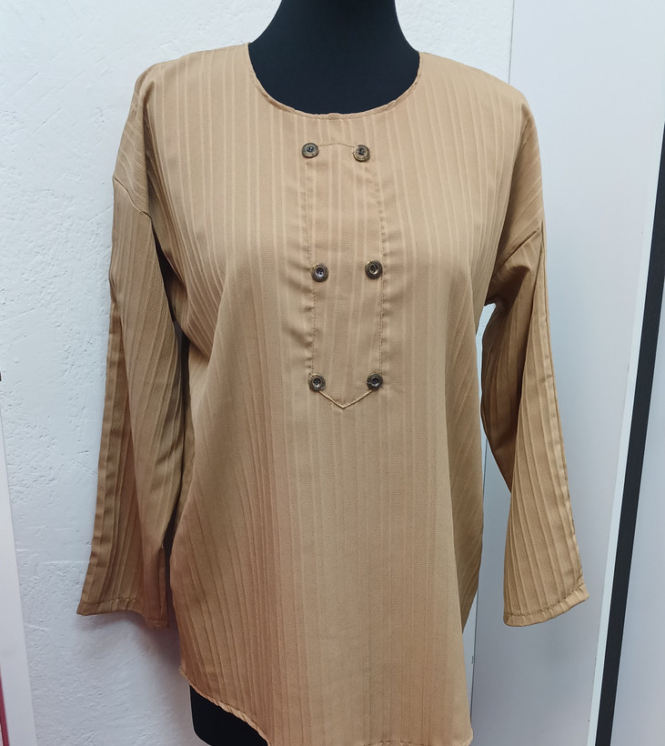 تونیک مانتویی بهاره دگمه نما(شش دگمه)