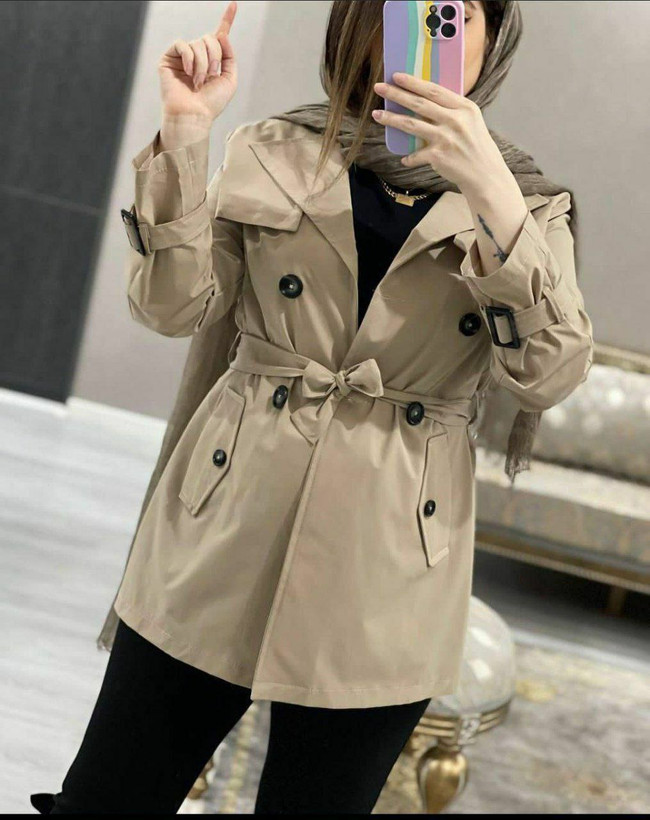 ترنجکت یا کت بارونی زنانه ژیله دار و آستردار ضدآب
