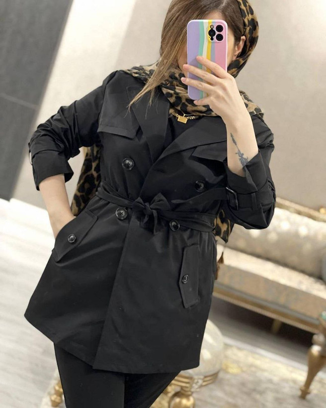 ترنجکت یا کت بارونی زنانه ژیله دار و آستردار ضدآب