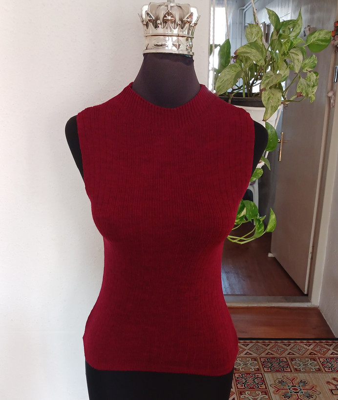 تاپ حلقه ای بافت زنانه نخ ترک