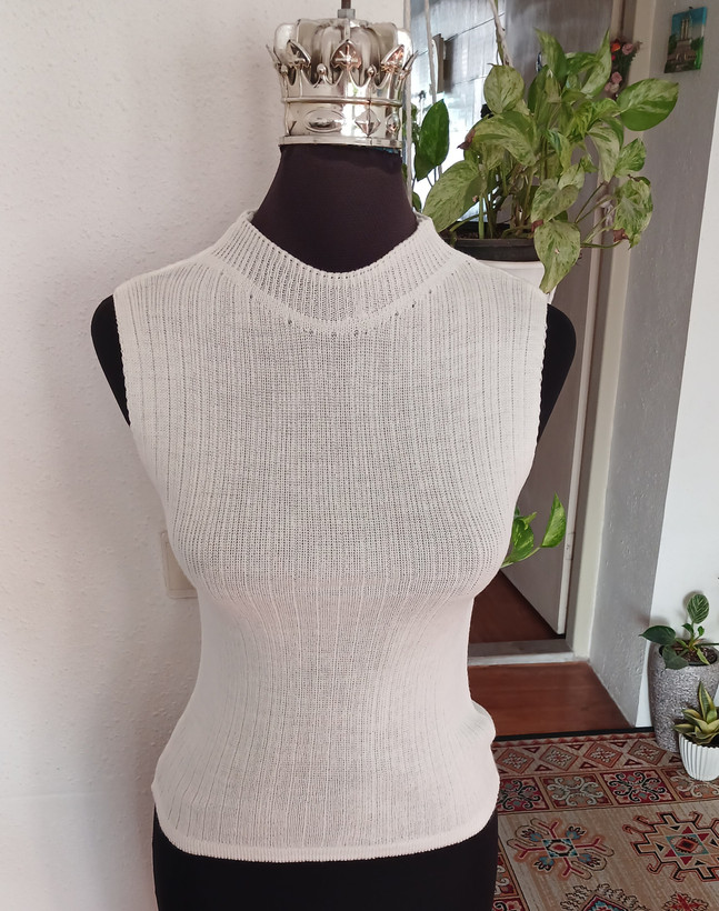 تاپ حلقه ای بافت زنانه نخ ترک