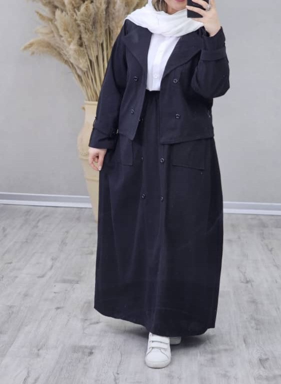 ست کت دامن زنانه لینن شیکوجذاب