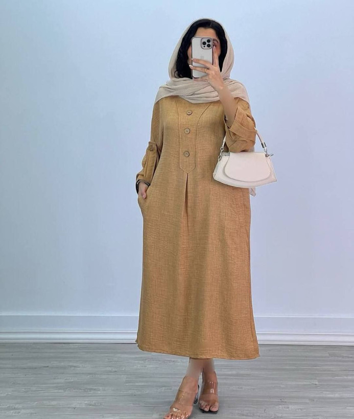 کفتان زنانه جلو دگمه نما پایین کلوش