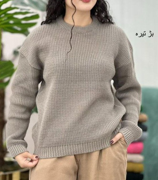بلوز بافت زنانه یقه گرد با کشسانی بالا (فروش اقساطی درچهارقسط)