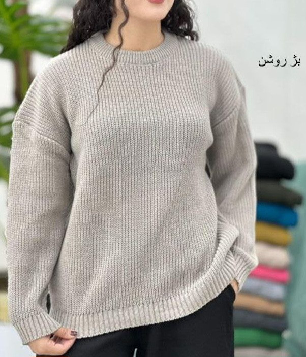 بلوز بافت زنانه یقه گرد با کشسانی بالا (فروش اقساطی درچهارقسط)