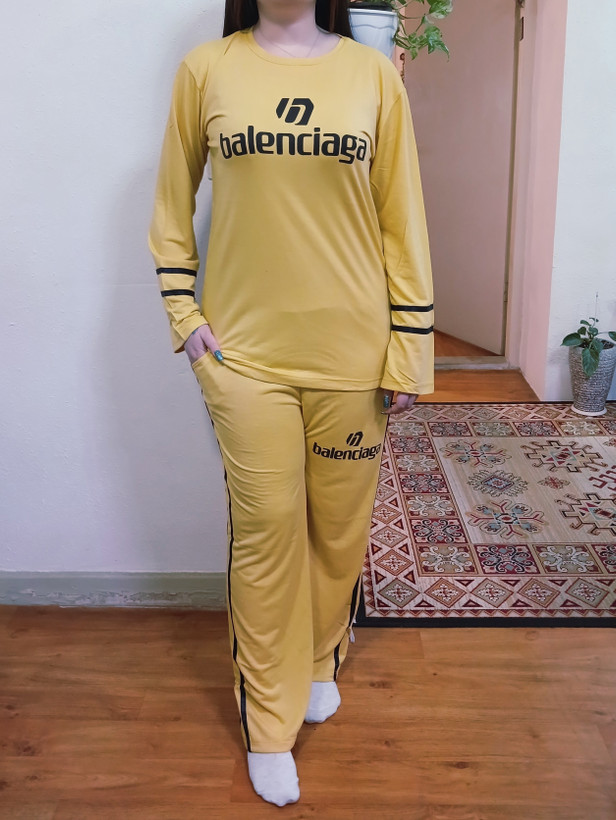 ست بلوزشلوار زنانه بغل نواری اسپرت (فروش اقساطی درچهارقسط)