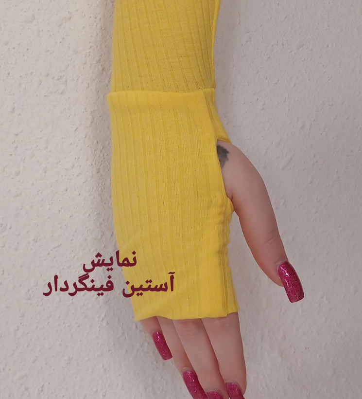 بلوز زنانه یقه سه سانت فینگردار ریلی آکاردئونی
