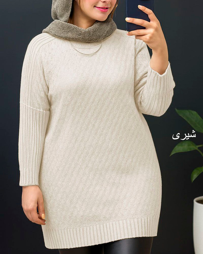 تونیک زنانه بافت نخ ترک لطیف و نرم (فروش اقساطی درچهارقسط)
