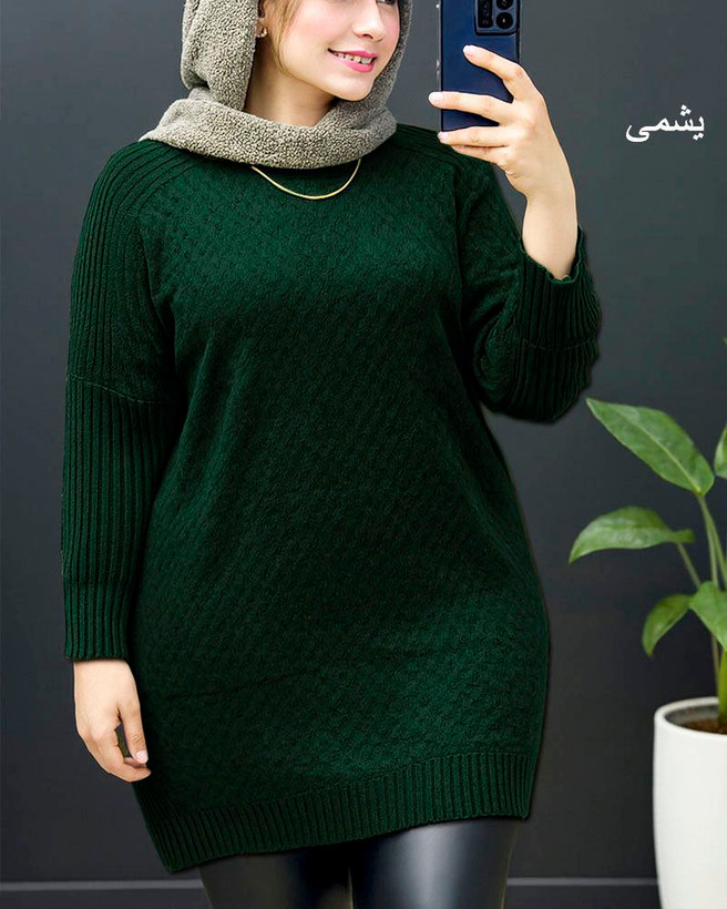 تونیک زنانه بافت نخ ترک لطیف و نرم (فروش اقساطی درچهارقسط)
