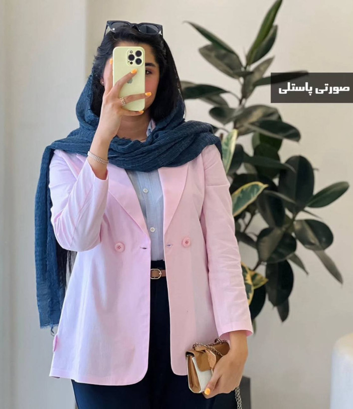 کت زنانه بغل دگمه لینن