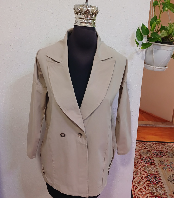 کت زنانه بغل دگمه لینن