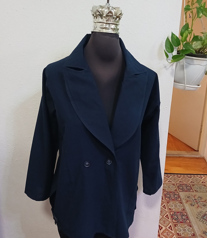 کت زنانه بغل دگمه لینن