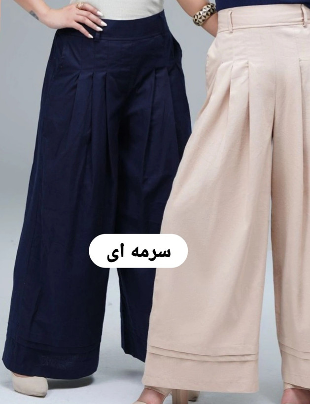 دامن شلواری فول بگ لینن بسیار شیک