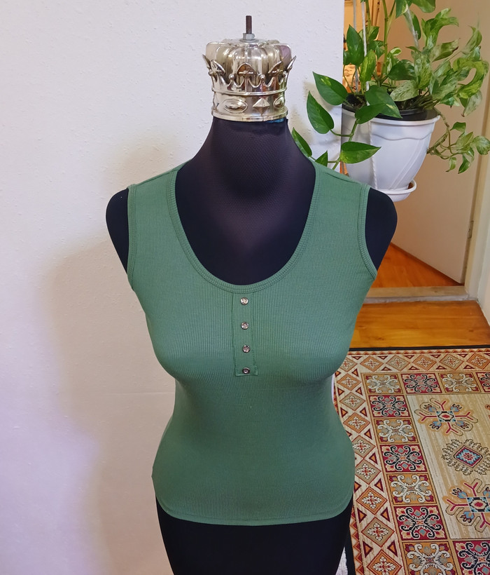 تاپ حلقه ای زنانه کبریتی یقه گرد با کشسانی بالا