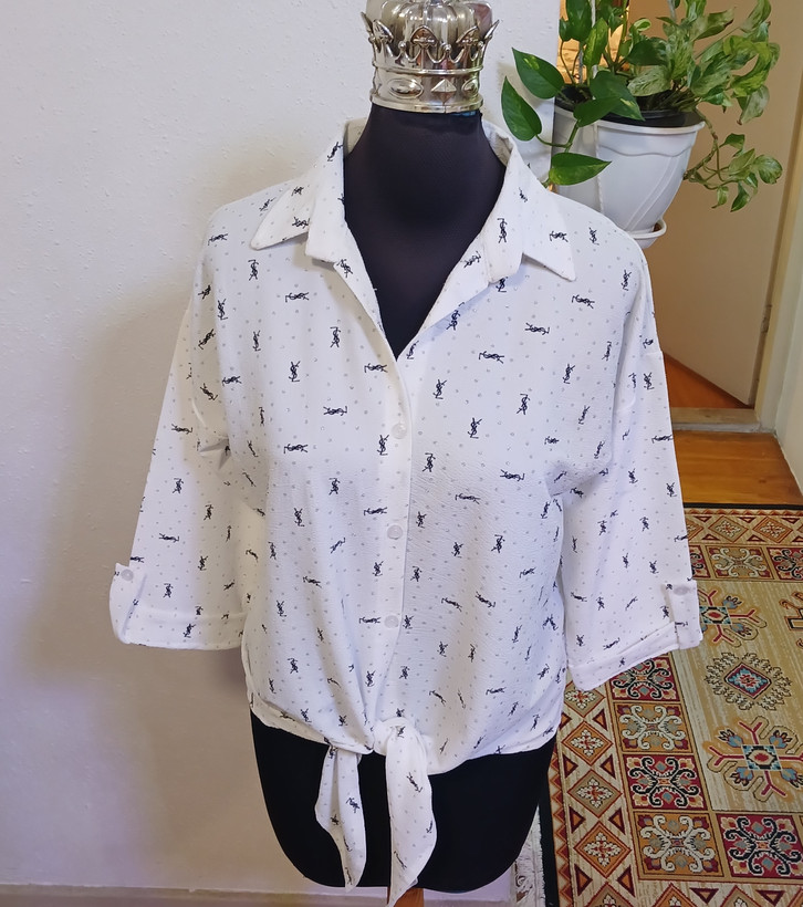 شومیز زنانه جلوگره ای پارچه پاستیلی وارداتی