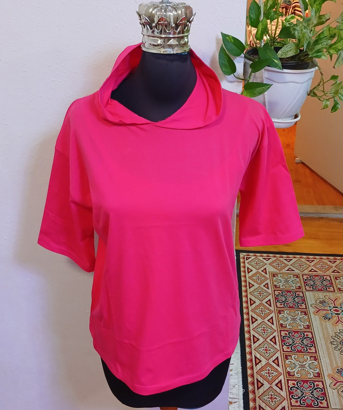 تیشرت باکسی ساده رنگی کلاهدار