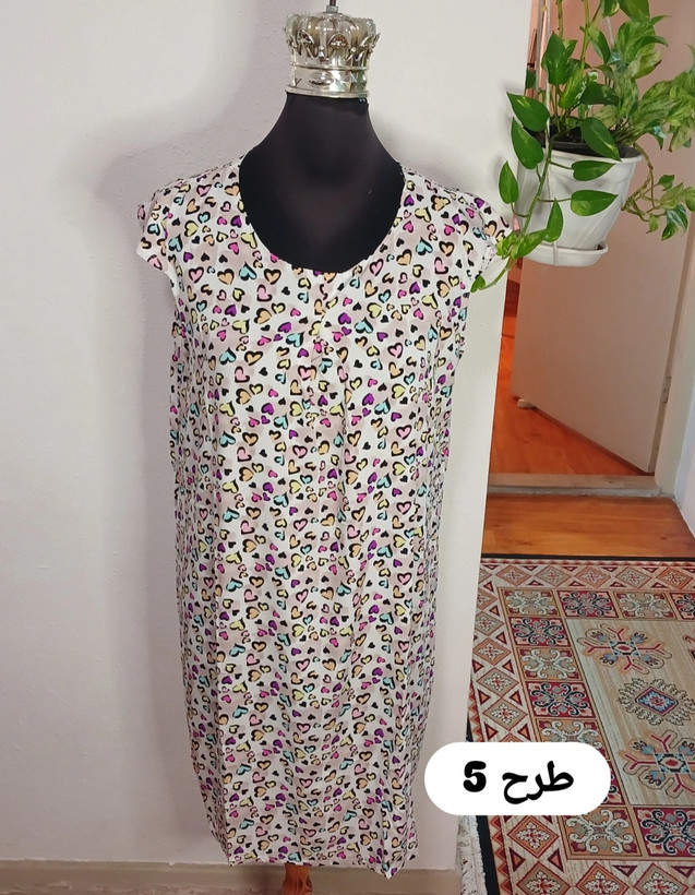 سارافون نخی آستین فرشته روی سینه پیله دار
