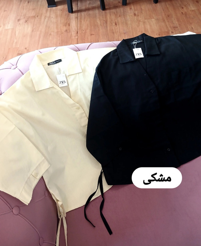 شومیز باکسی زنانه یقه مردونه جلودگمه (فروش اقساطی در چهارقسط)
