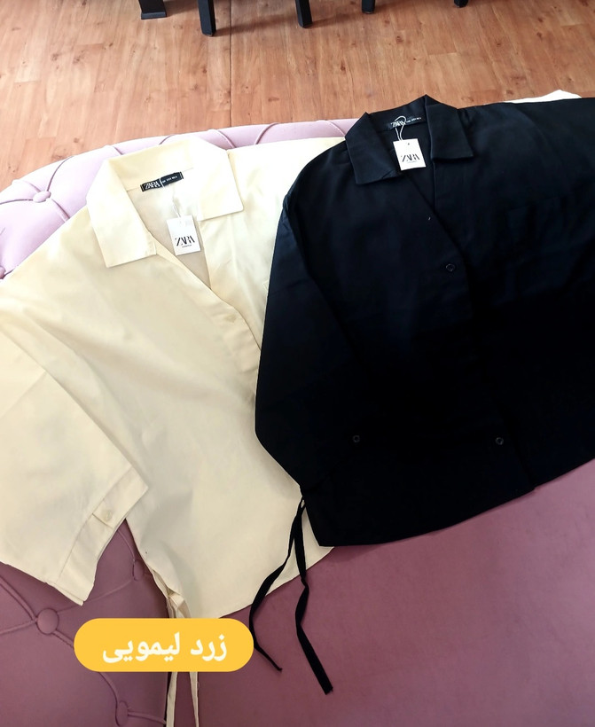 شومیز باکسی زنانه یقه مردونه جلودگمه (فروش اقساطی در چهارقسط)