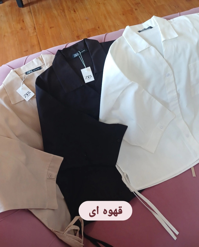 شومیز باکسی زنانه یقه مردونه جلودگمه (فروش اقساطی در چهارقسط)