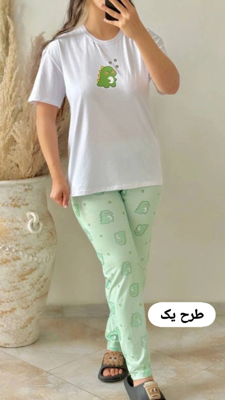 ست تیشرت شلوار زنانه راحتی پنبه سوپر