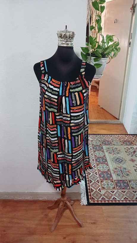 سارافون بندی زنانه طرحدار نخی تایلندی