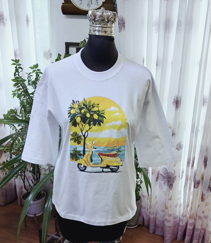 تیشرت باکسی سامر سوپر پنبه لانگ