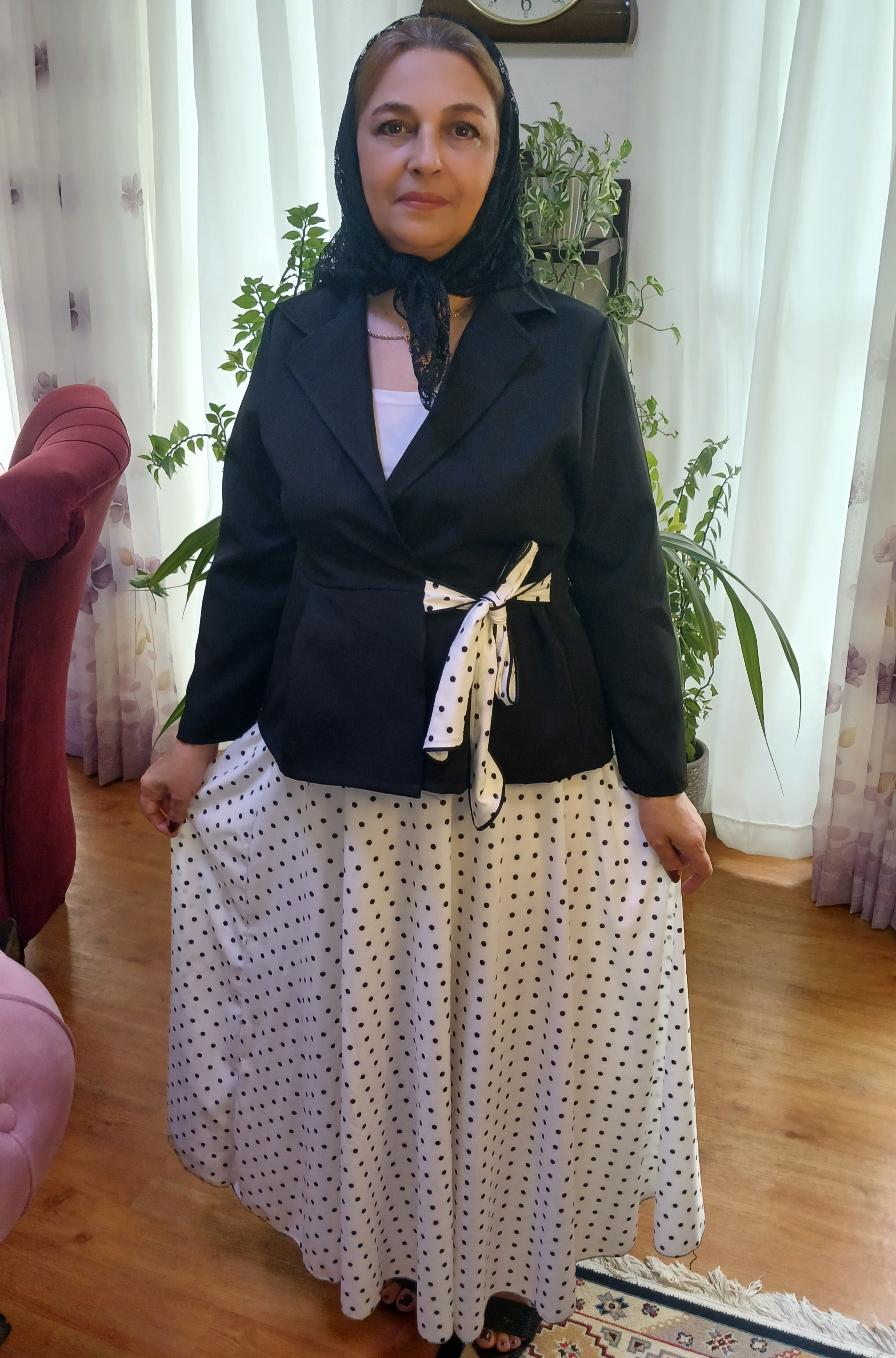 ست کت دامن مجلسی زنانه (کمر دامن کش دارد)