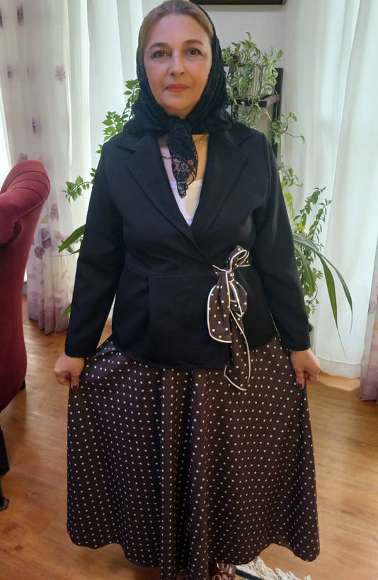 ست کت دامن مجلسی زنانه (کمر دامن کش دارد)