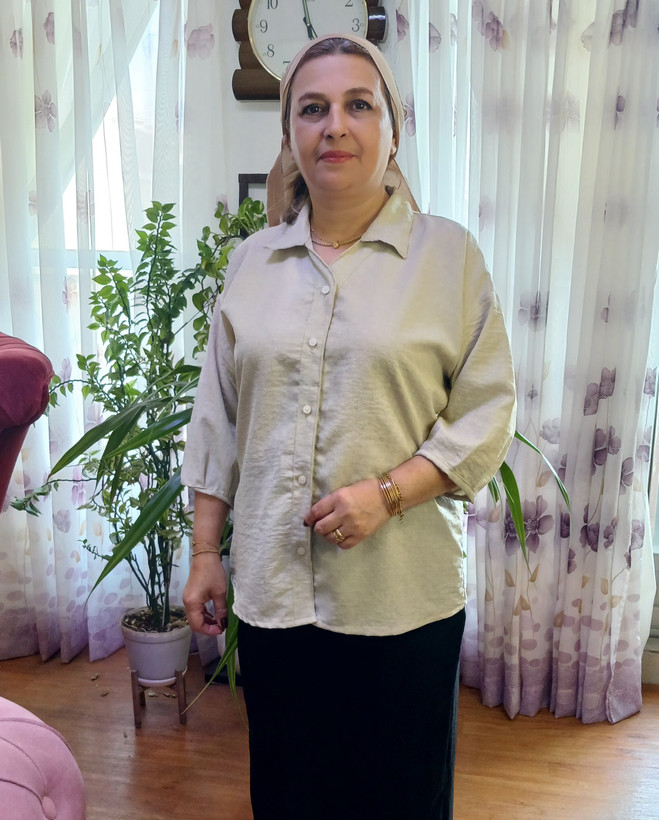 شومیززنانه یقه هفت و یقه مردونه جلودگمه